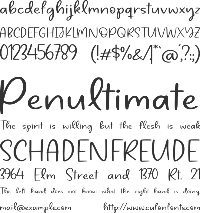 Magnolin Deliciousy font preview