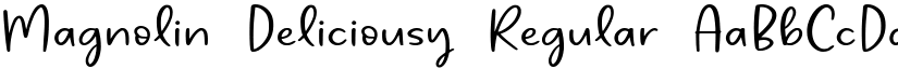 Magnolin Deliciousy Regular font