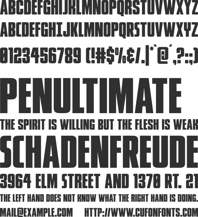 Phenomicon font preview