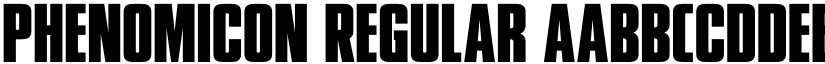 Phenomicon Regular font
