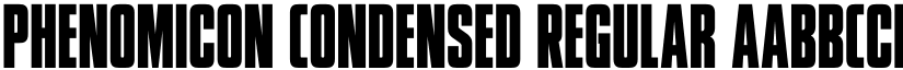 Phenomicon Condensed Regular font