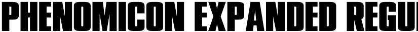 Phenomicon Expanded Regular font