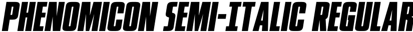 Phenomicon Semi-Italic Regular font