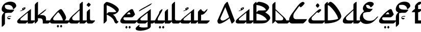 Fakodi Regular font