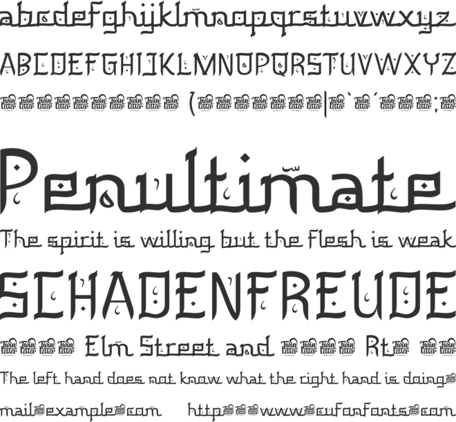 kuzimy font preview