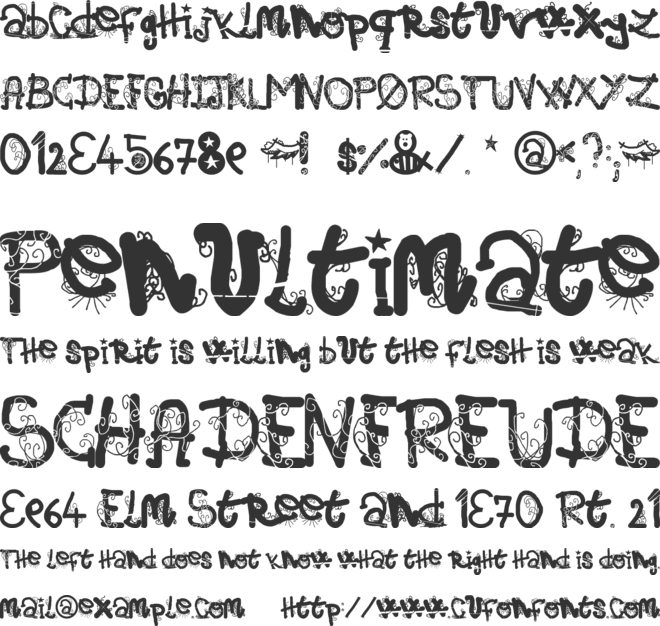 (afGiHmtV)* font preview