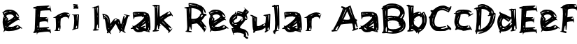 e Eri Iwak Regular font