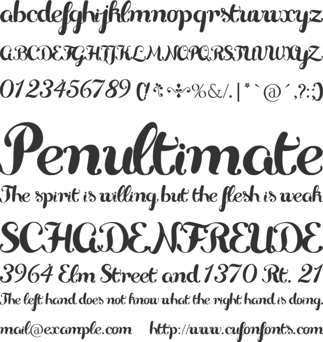 Delikatessen font preview