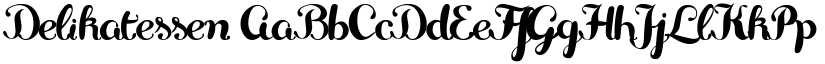 Delikatessen font