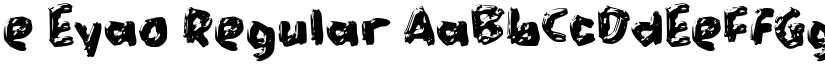 e Eyao Regular font