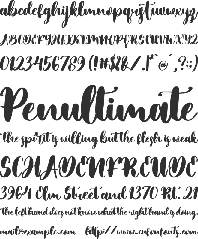 Mister Butter font preview