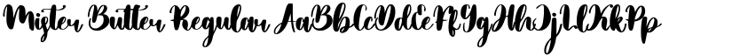 Mister Butter Regular font