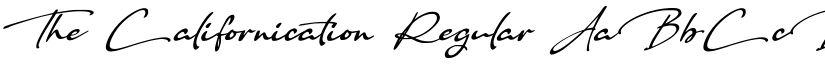 The Californication Regular font