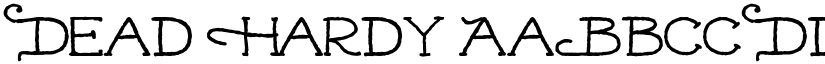 Dead Hardy font download