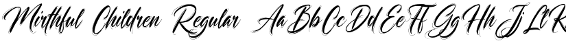 Mirthful Children Regular font