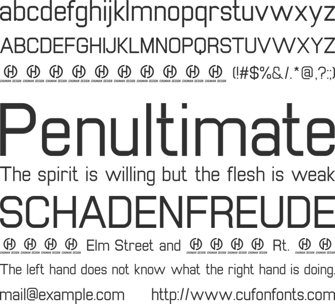 Paradigma font preview