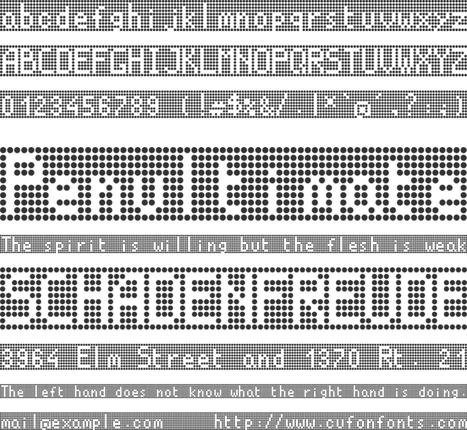 Led Panel Station Off font preview