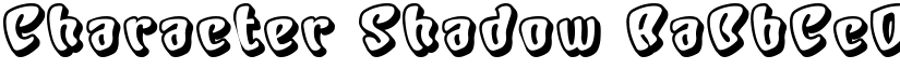 Character Shadow font