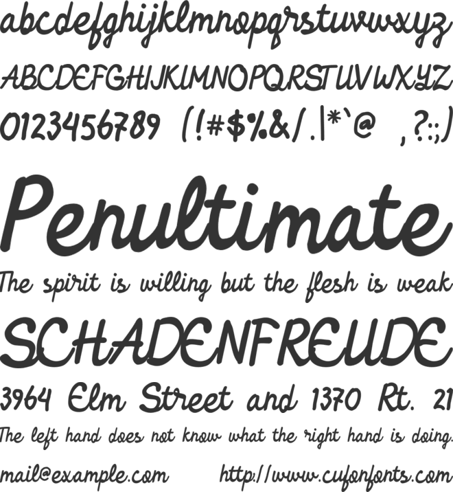 Ellie Magdalena font preview