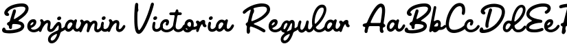 Benjamin Victoria font download