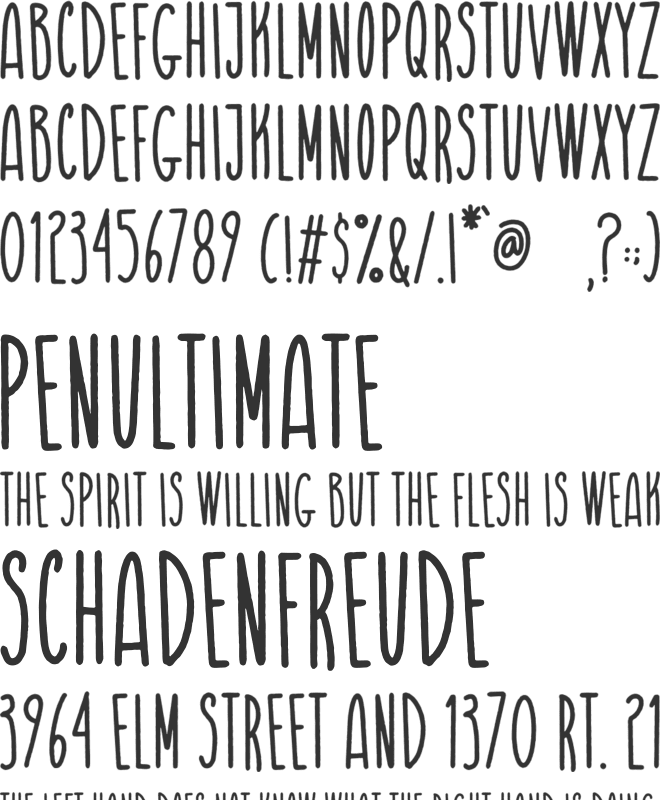 The Winter Soldier font preview