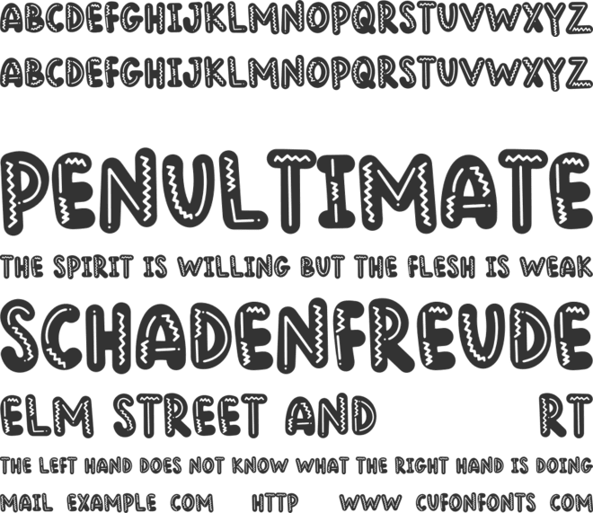 Sokola Bambo font preview