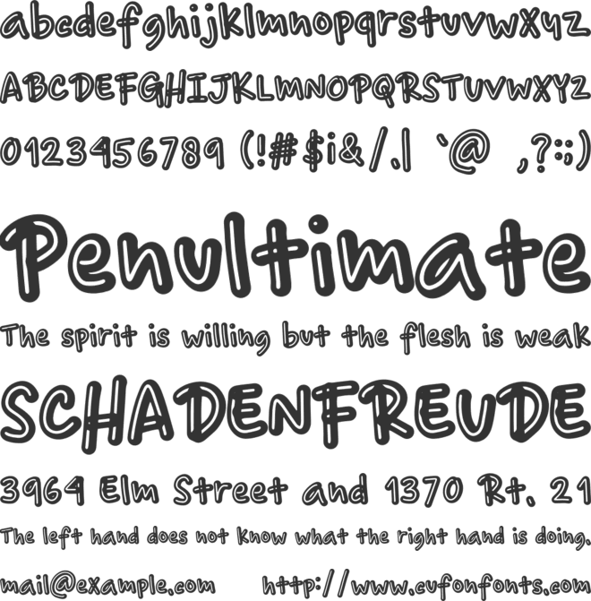 Good Books font preview