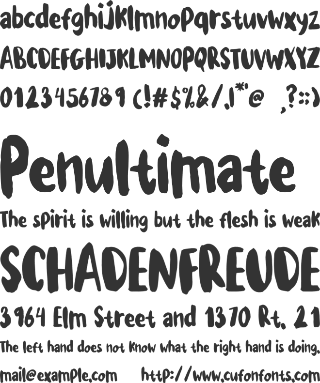 Gartawati font preview