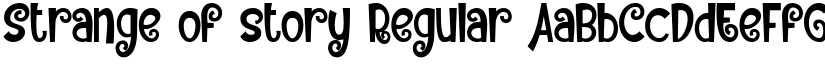 Strange of story Regular font