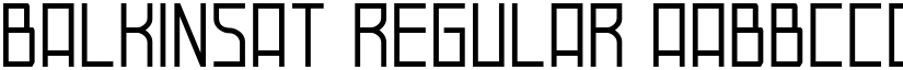 Balkinsat font download