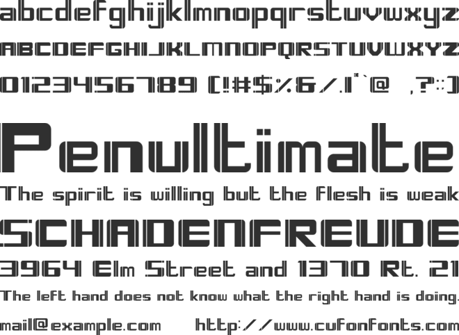 Forctis font preview