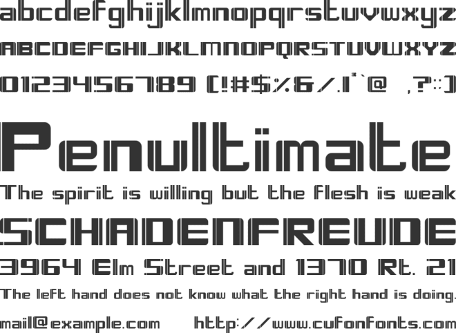 Forctis font preview