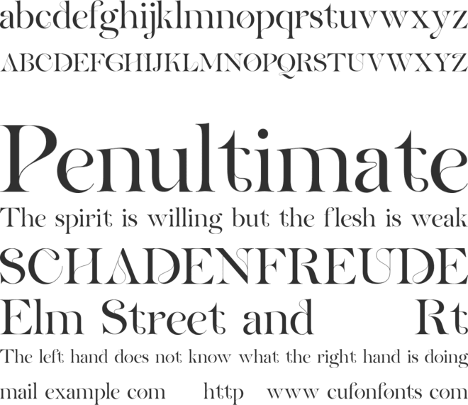 eunoia FREE font preview