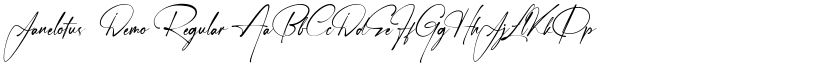 Janelotus-Demo font download