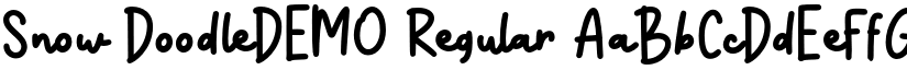 Snow DoodleDEMO font download