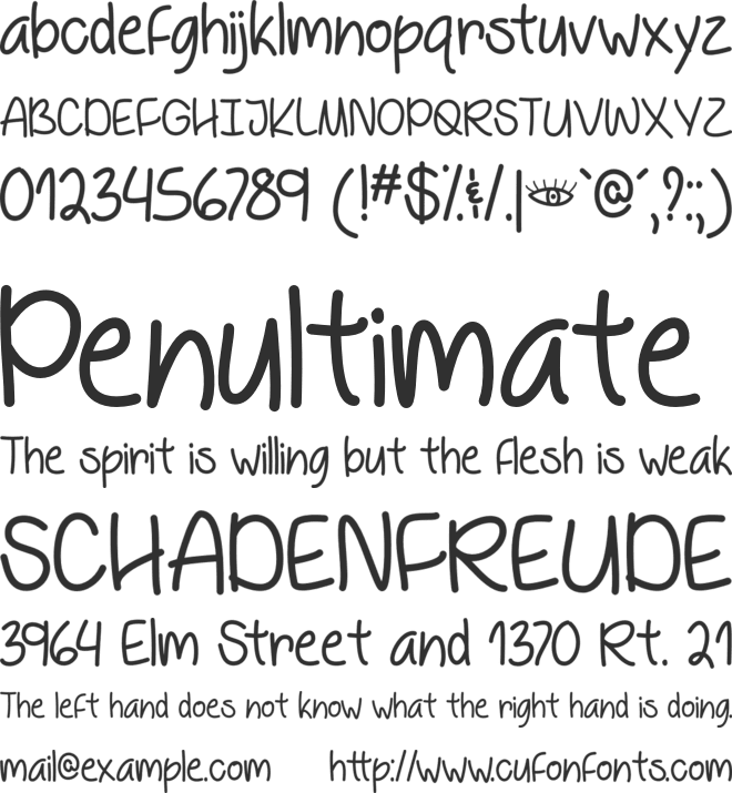 Behind Blue Eyes font preview