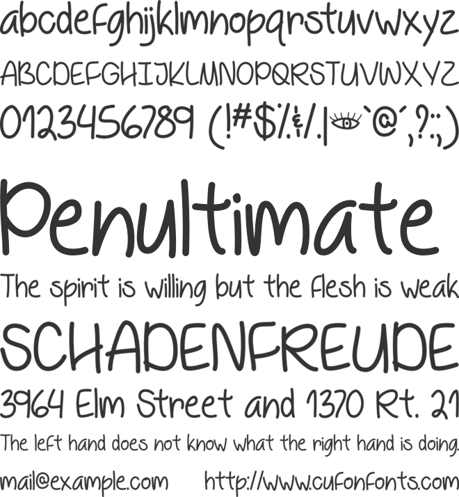 Behind Blue Eyes font preview