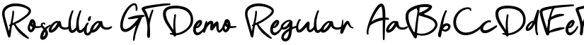 Rosallia GT Demo Regular font