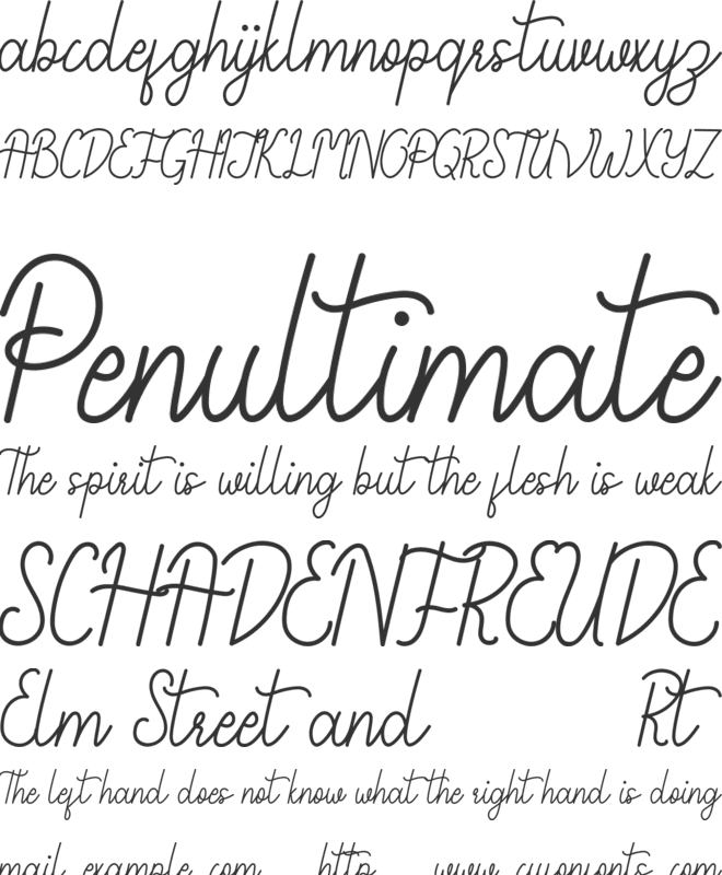 Walkingday Demo font preview