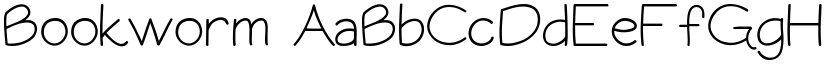 Bookworm font