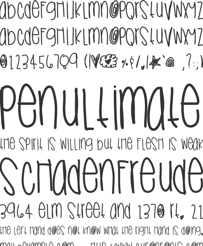 Sneaksfood font preview