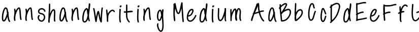 annshandwriting Medium font