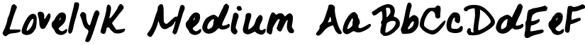 LovelyK font download