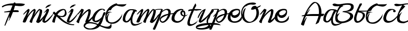 FmiringCampotypeOne font