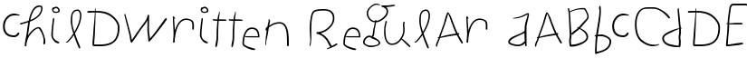 ChildWritten font download