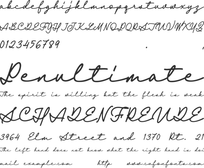 Britania Letter font preview