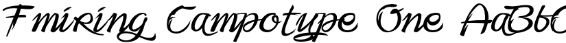 Fmiring Campotype One font