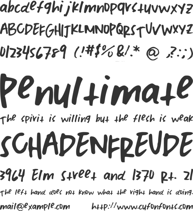 TMJ font preview