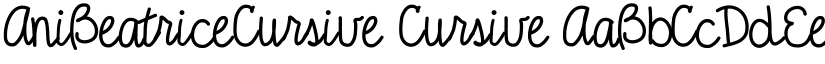 AniBeatriceCursive Cursive font