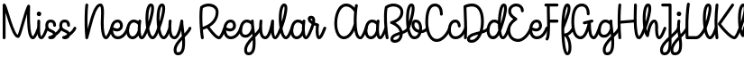 Miss Neally Regular font